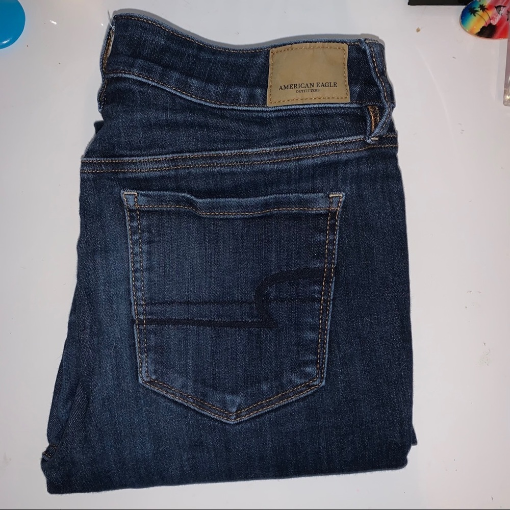 Dark Blue American Eagle Jeggings